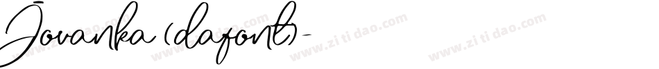Jovanka (dafont)字体转换